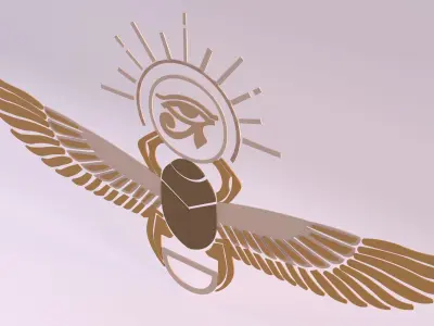 Egyptian Symbols - 012 Low-poly 3D model