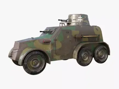 OA vz 30 Armoured Car Slowak Mental Ray 3D model