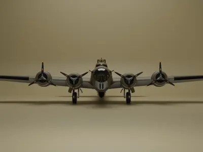 B17 Flying Fortress Memphis Belle 3D model