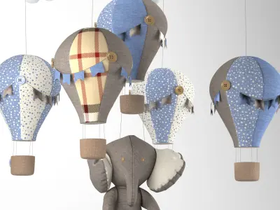 Baby Mobile Toy 2 3D model