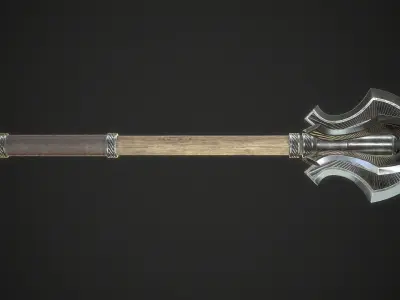 Mace 19 Low-poly 3D model