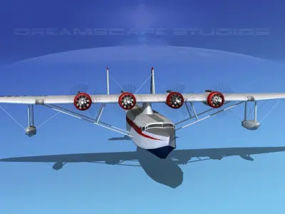 Sikorsky S-42 Seaplane 3D model