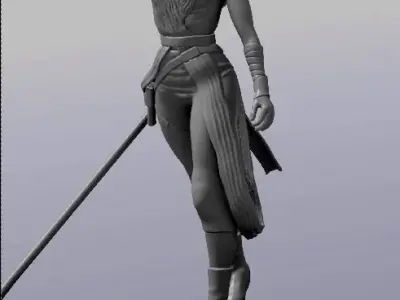 STATUE REY 3D print model