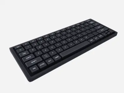 Computer Keyboard Low-poly 3D model