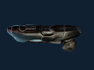 Pistol - Game Ready adamantium gun Low-poly 3D model