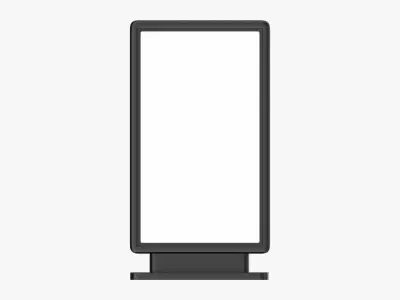 Advertising stand display mockup 09 3D model