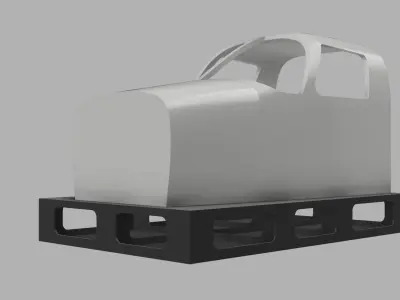 Piper Seneca Flight Simulator Cockpit shell 3D print model