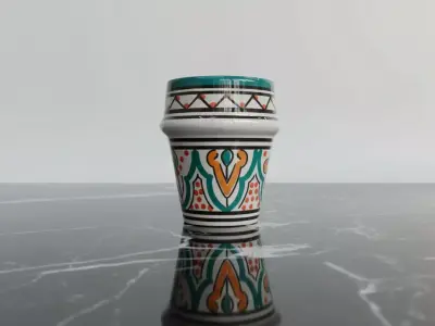 Moroccan Ceramic Cup  Traditional Decorative 3D Model Low-poly 3D model