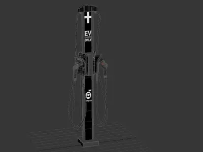 Electric Vehicle Chargepoint Part 03 3D model
