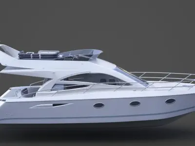 Photorealistic Yacht 01 3D model