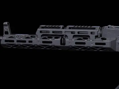 CRC 1U004B KPYK AK Extended Handguard Low-poly 3D model