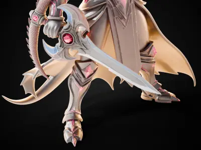 Stylized Sword - Dragonbane Greatsword Hellreaver - Game Ready 3D model