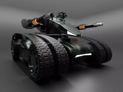 Cyber Tank 3D model
