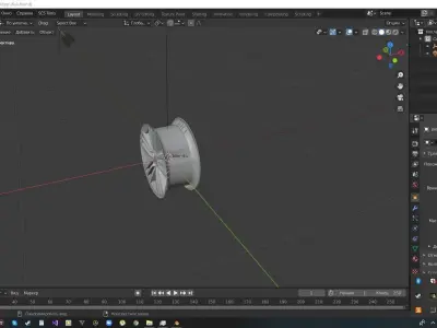 Disks for cars Low-poly 3D model