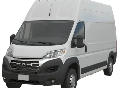 2024 Ram ProMaster L3H3 Detailed interior 3D model