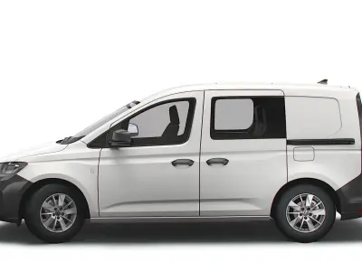 Volkswagen Caddy Commerce Van DoubleCab 2021 3D model