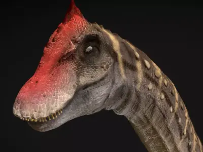Alamosaurus Low-poly 3D model