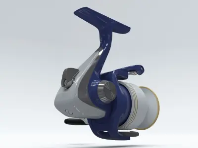 spinning reel 3D model