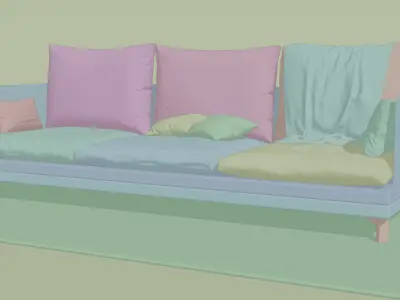 Couch Free Free 3D model
