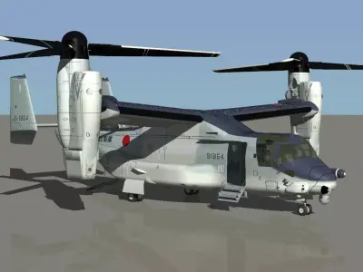JGSDF V22 osprey aircraft 3D model