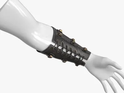Arm Bracers Low-poly 3D model