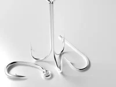 Fishing Hooks 3D model