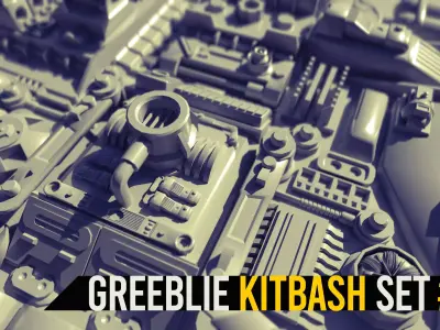 Greeblie Kitbash Set 2 3D model