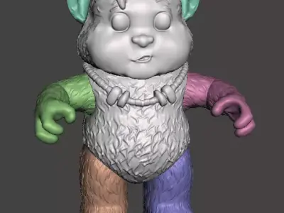 STL File 3D Ewoks Nippet 3D Print Model 3D OBJ 3D print model 3D print model purchase