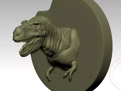 T Rex Jurassic Park Free 3D model