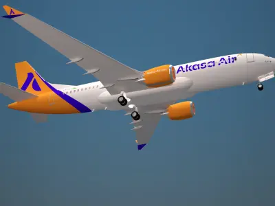 Akasa Air Boeing 737 Max 8 3D model