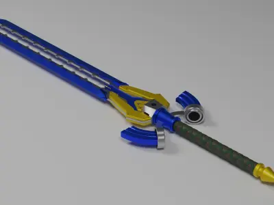 Futuristic Master Sword 3D print model