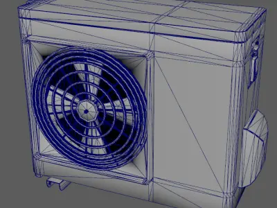 air conditional Low-poly 3D model