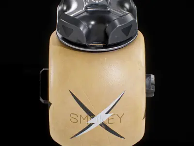 Sci-fi Smoke Grenade Low-poly 3D model