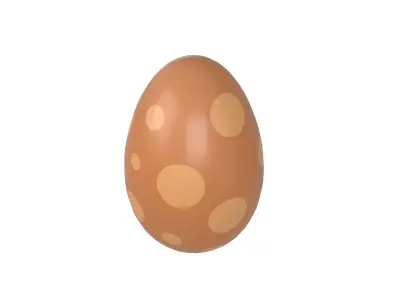 Dinosaur Egg v1 006 Low-poly 3D model