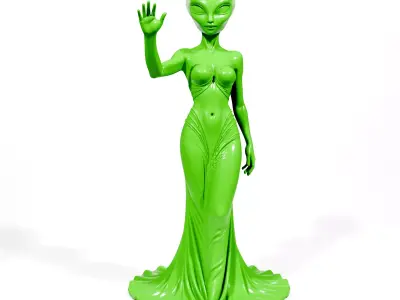 Alien Woman 3D print model