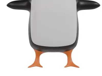 3D model of a cartoon penguin 3D model