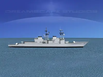 Spruance Class DD979 USS Conolly 3D model