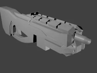 Sci-fi Weapon 3D model 3