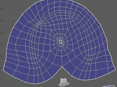 Turtle lowpoly model wearing hat Low-poly 3D model