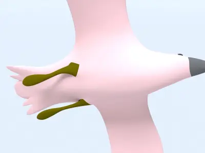 Bird - Rigged and Animated Low-poly 3D model