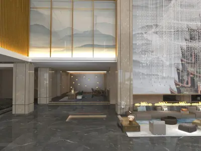 The Hotel Lobby 4 3D model