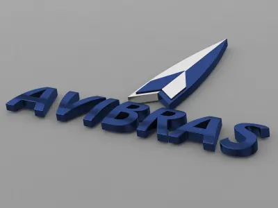 avibras logo 3D model