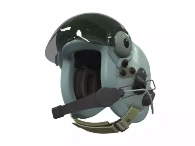 Pilot helmet ja-4 3D model