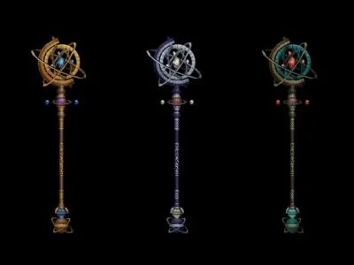 Time Scepter Low-poly 3D model