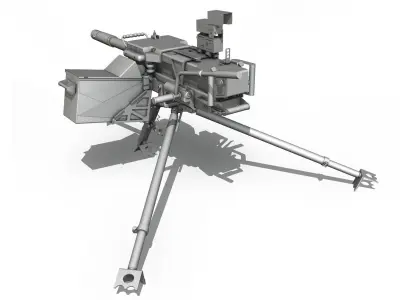 40mm Grenade Machine Gun 3D model