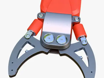 Hydraulic Grapple Claw Grabber M2 3D model