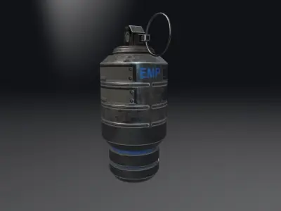 EMP Grenade Low-poly 3D model