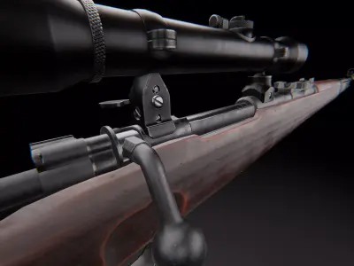 AAA KAR 98 Game Ready PBR Low-poly 3D model