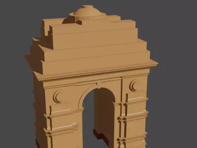 Simpoly India Gate Free low-poly 3D model