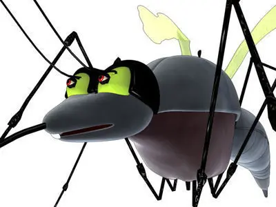 mosquito cartoon 01 3D model